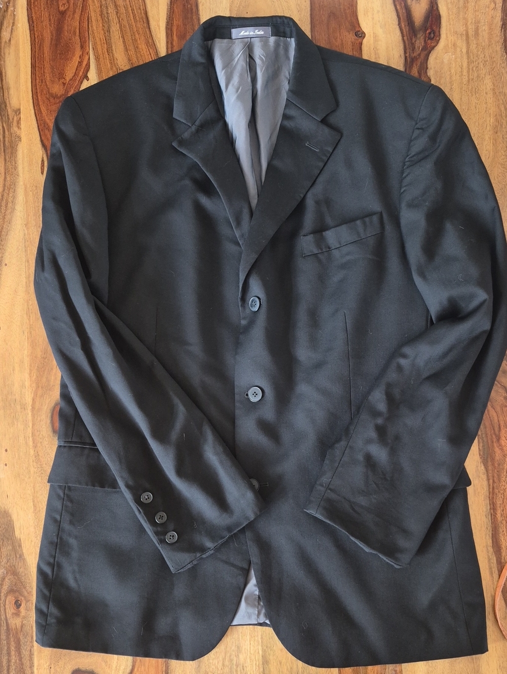 Oscar De La Rente Smart Suite 100% Wool Three Button 100% Wool Blazer